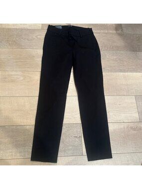 J CREW WOMENS WINNIE PANTS NEW BLACK 00 ANKLE
